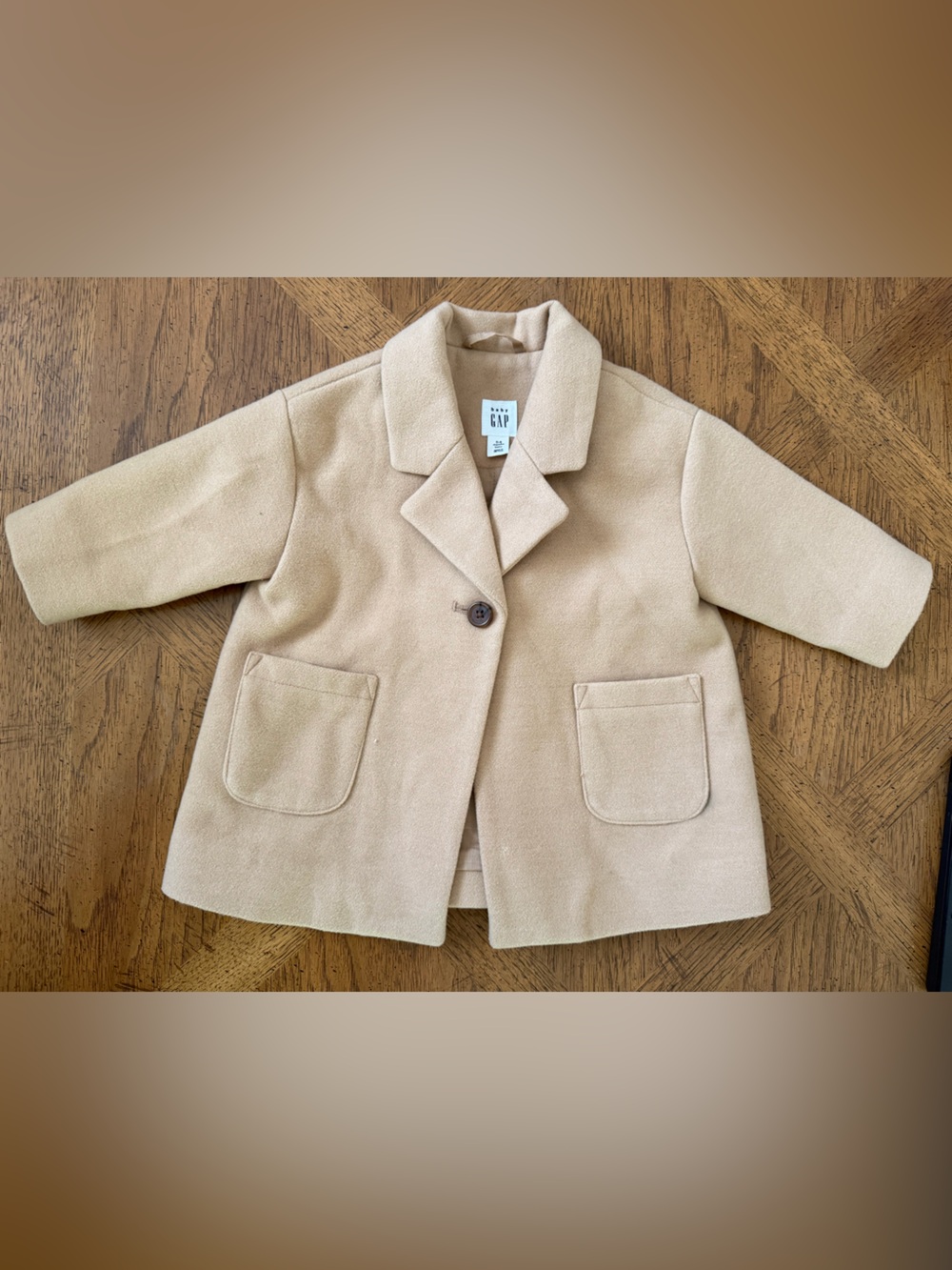 Baby GAP Camel Pea Coat - 0-6M Baby Kids